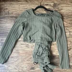 Shein two piece skirt set